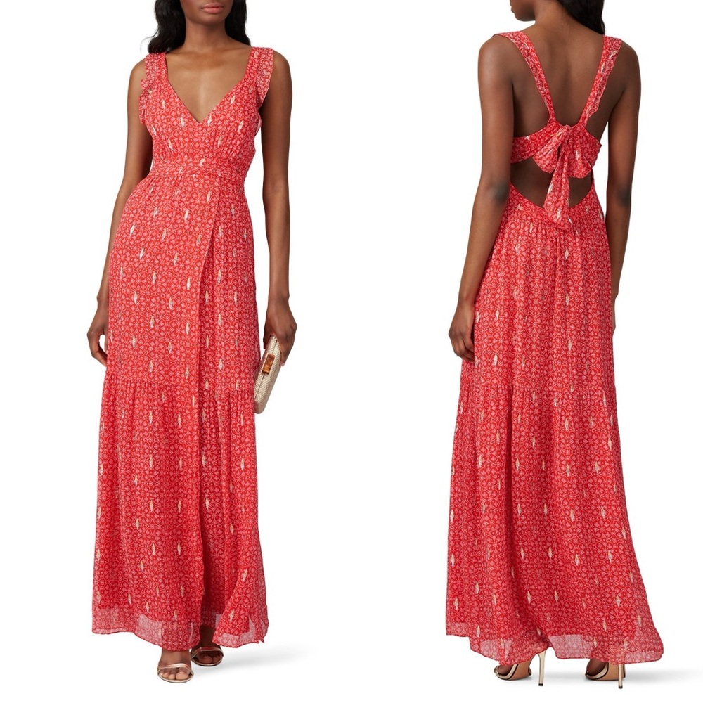 ba&sh XO Betty Silk Dress Medium NEW NWT